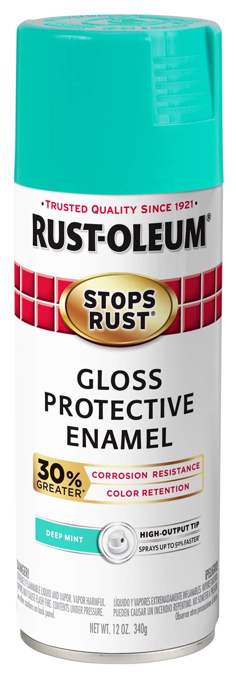 Rust Oleum Stops Rust Advanced Gloss Deep Mint Protective Enamel Spray