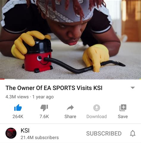 Back when KSI would clean his room for a skit but not on live ...