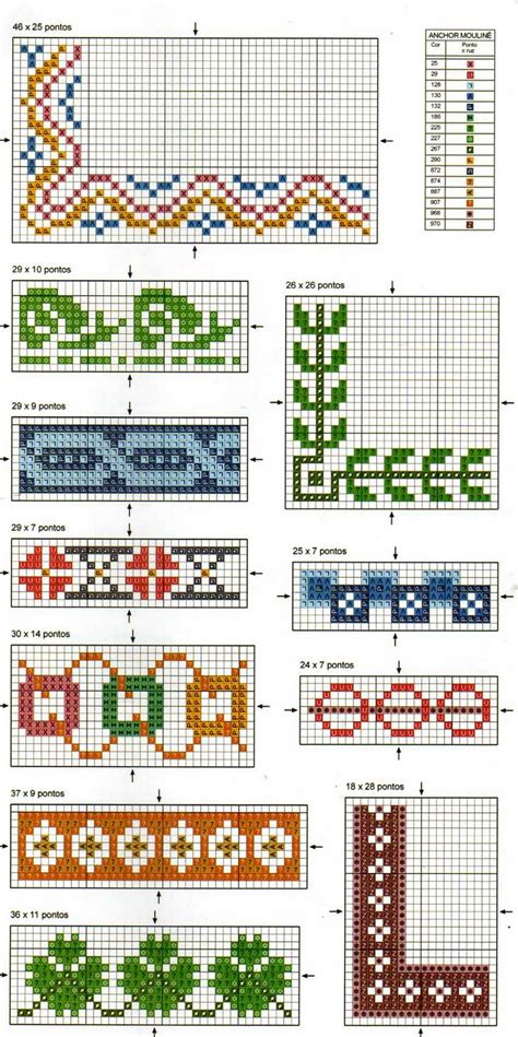 Gr Ficos De Ponto Cruz Geom Tricos