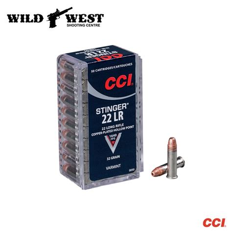 Cci 0050 22lr Stinger 32gr Cphp 50 Rounds Wild West