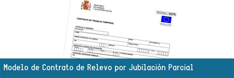 Modelo de Contrato Relevo por Jubilación Parcial 2025