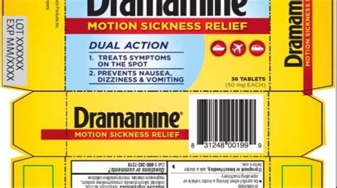 Dramamine Original Formula Tablets 36 Ea Pack Of 3