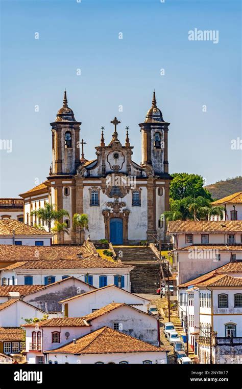 View Of The Historic City Of Ouro Preto In The State Of Minas Gerais