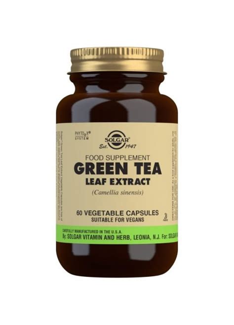 Té Verde Extracto de Hoja Camellia sinensis 60 Cápsulas vegetales