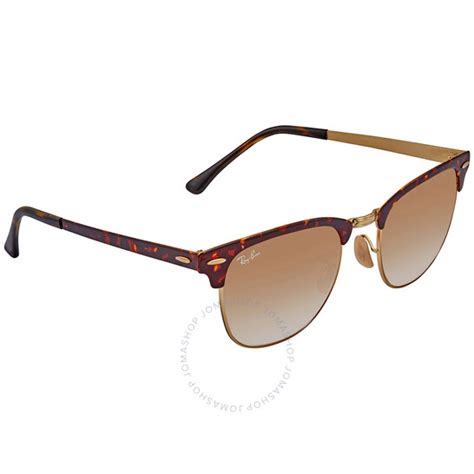 Ray Ban Rayban Clubmaster Metal Light Brown Gradient Sunglasses Rb3716