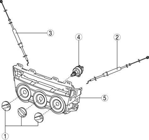 Mazda CX 5 Service Repair Manual Climate Control Unit Disassembly