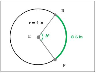 Finding Subtended Angle From Arc Length Practice Geometry Practice