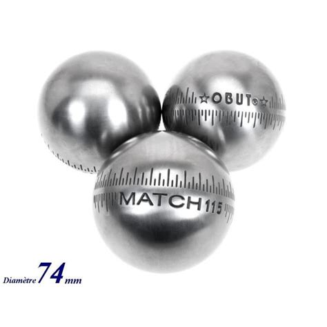 Boules De P Tanque Match It Inox Mm Deco G Obut G Cdiscount