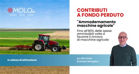 PNRR Agricoltura 2023 Ammodernamento Macchine Agricole Molo 4 0