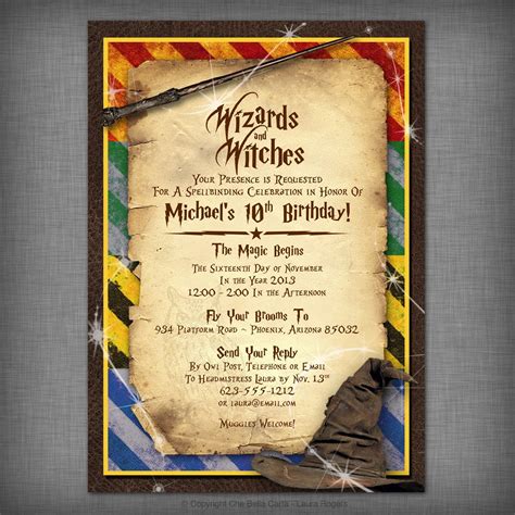 Free Printable Harry Potter Invitations Printable Templates