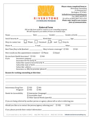 Fillable Online Compass Referral Form Spectrum VT Fax Email Print