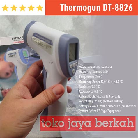 Jual Thermometer Gun Infrared Suhu IR Termometer Laser Termo Gun DT