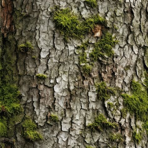 Premium Photo Natural Gray Old Tree Bark With Green Moss And Lichens