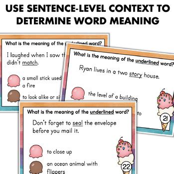 Homonyms Multiple Meaning Words Context Clues Activities Ela Reading