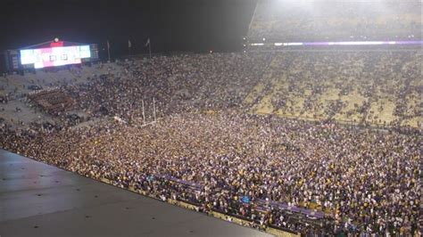 Lsu Hit With Another 250k Fine After Fans Storm Field Celebrating Win