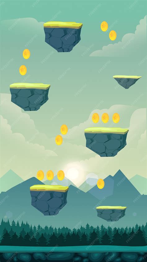 Premium Vector Jumping Game Background