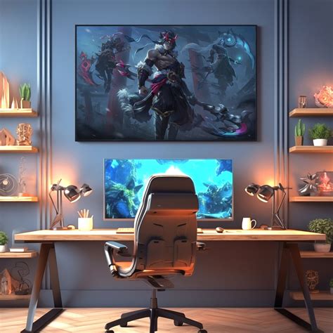 Snow Moon Kayn Poster Splash Art Print League Of Legends Poster