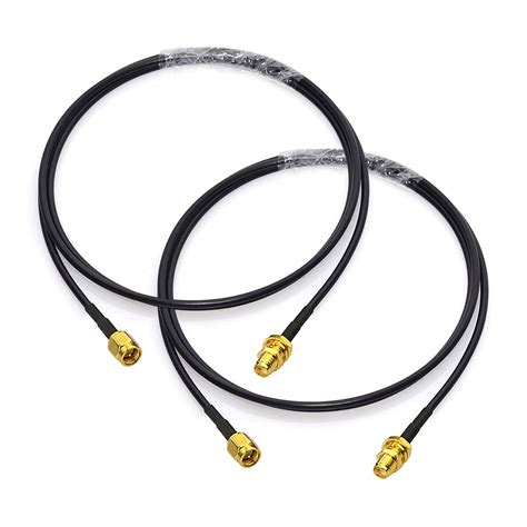 Buy Bingfu Sma Male To Sma Female Extension Cable Bulkhead Rg174