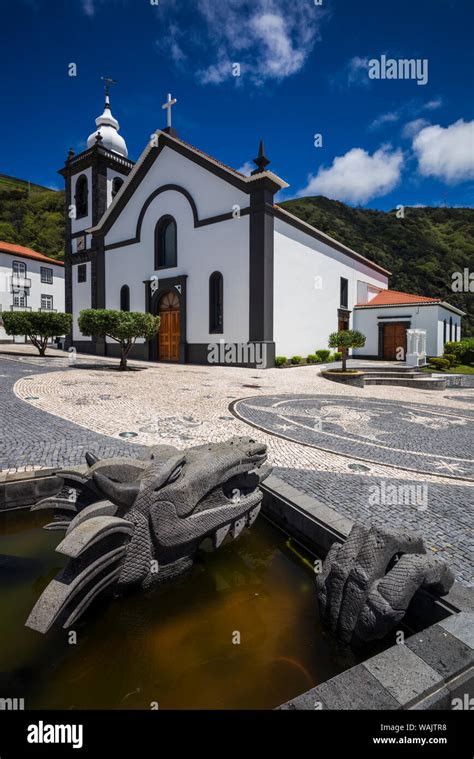 Portugal Azores Sao Jorge Island Velas Largo Dr Joao Pereira