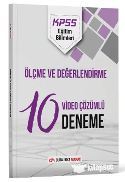 2024 KPSS Eğitim Bilimleri Ölçme ve Değerlendirme 10 Deneme Çözümlü