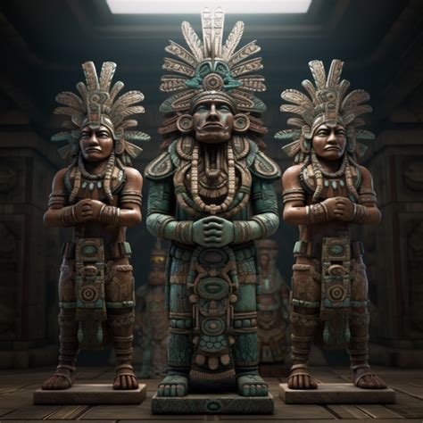 Aztec Statues