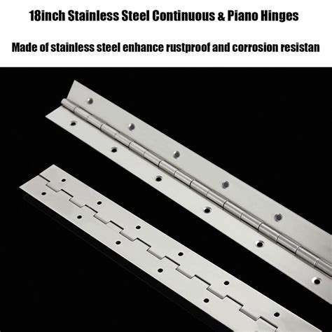 Pcs Inch Continuous Piano Hinges Heavy Duty Stainless Steel Piano