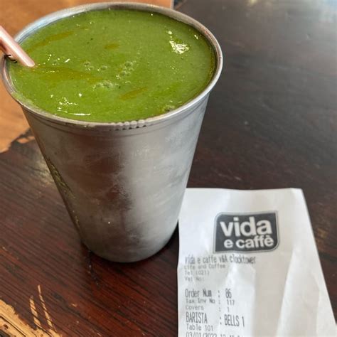 Vida E Caffe Fresh Green Smoothie Review Abillion