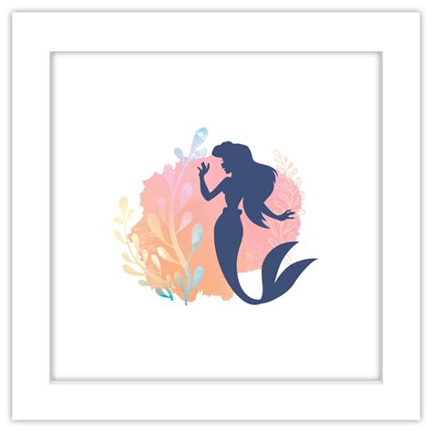 Disney Ariel Silhouette Printable