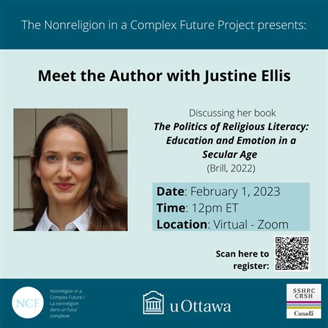 Meet The Author Justine Ellis Nonreligion In A Complex Future Project