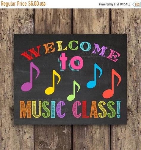 Welcome to Music Class Classroom Signs Classroom Welcome | Etsy in 2022 ...