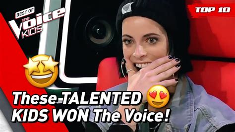 Top 10 Best Winners Of The Voice Kids Part 1 Youtube