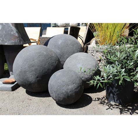 Stone Garden Sphere Large Chairish Garden Spheres Garden Stones