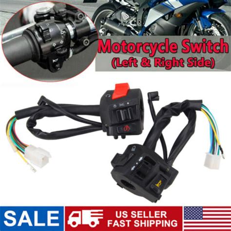 22MM 7 8 Motorcycle Handlebar Turn Signal Light Horn Start Kill Switch