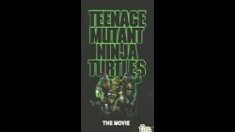 Opening Closing To Teenage Mutant Ninja Turtles The Movie Vhs