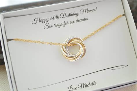 Petite Necklace Mixed Metals Necklace Th Birthday Jewelry For Mom