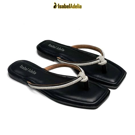 Jual Isabel Adelia Sandals Teplek SATURNUS Sandal Wanita Kekinian