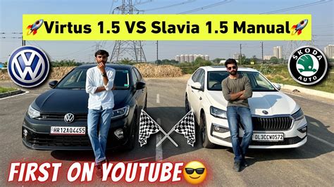 Volkswagen Virtus Gt Vs Škoda Slavia 15 Mt Drag Race🔥first On Youtube