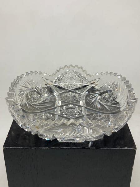 Low Cut Glass Bowl From The Collection Of Timelines Antiques Artwork Archive