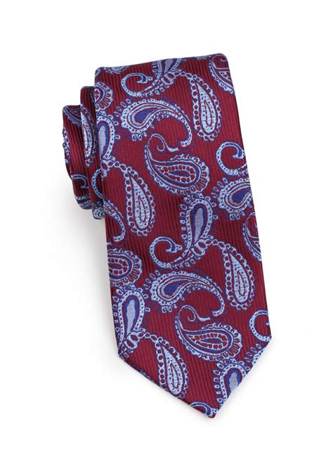 Burgundy Paisley Menswear Set 6 Pc Paisley Tie Set In Burgundy Red Bows N