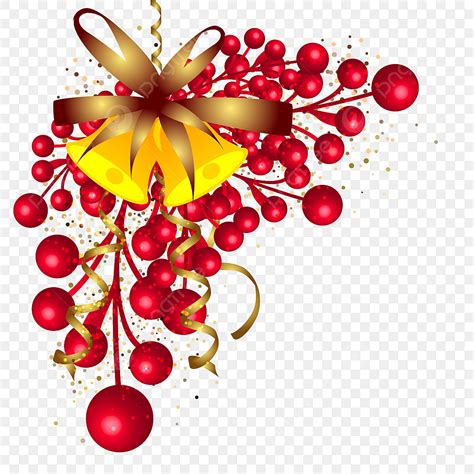 Red Christmas Ball Vector Hd PNG Images Christmas Red Ball With Bell