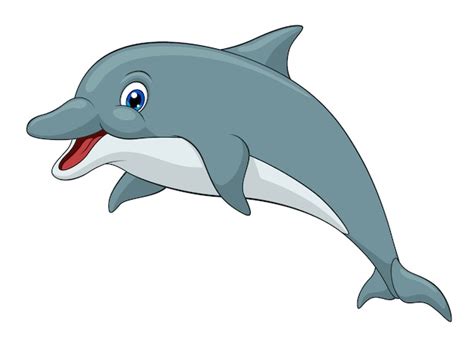 Premium Vector | Adorable Dolphin Cartoon