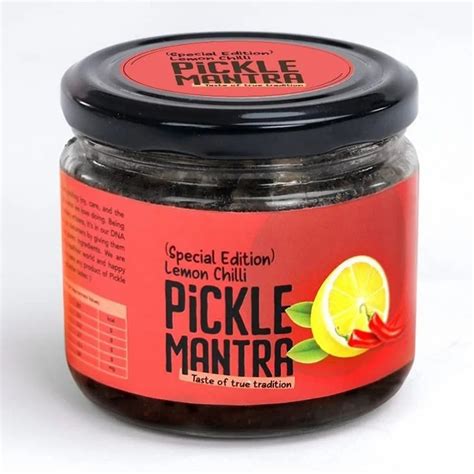 Spicy Masala Pickle Mantra Lemon Red Chilli Pickle Packaging Type Jar