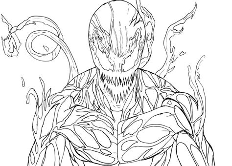 Venom vs Carnage Coloring Page - Free Printable Coloring Pages for Kids