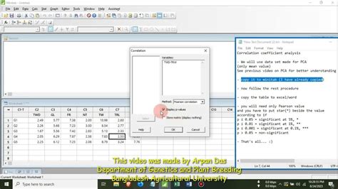 Correlation Coefficient Using Minitab Youtube