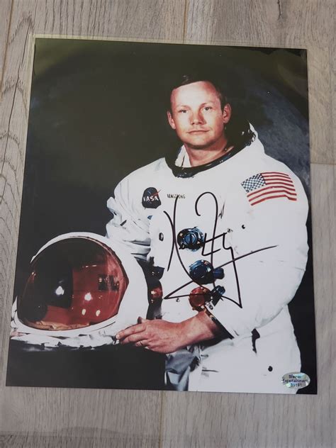 Neil Armstrong Signiert Mann Auf Dem Mond Autogramm Nasa Etsy