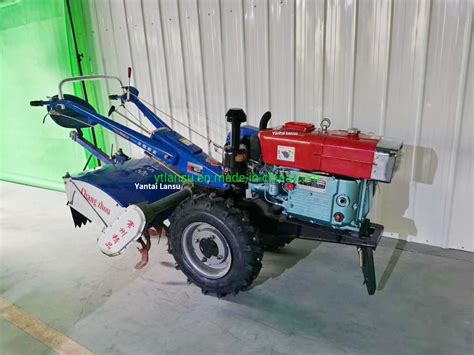 Good Quality Farm Walk Behind Tractor Two Wheels Hand Walking Behind