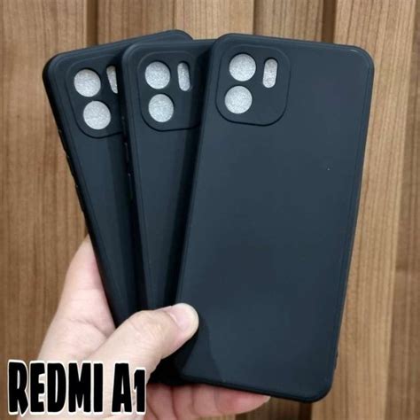 Jual Case Xiaomi Redmi A1 2022 Premium Premium Black Silicone Casing Di