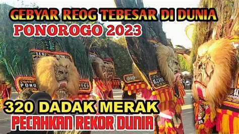 Keren Banget Dadak Merak Tampil Serentak Di Alun Alun Ponorogo