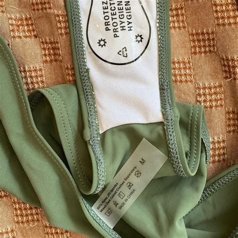 Sage Green Bikini Set Pushup Thong Green Bikini Depop