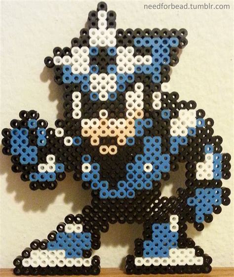 Mega Man Shadow Man Melty Bead Patterns Perler Beads Designs
